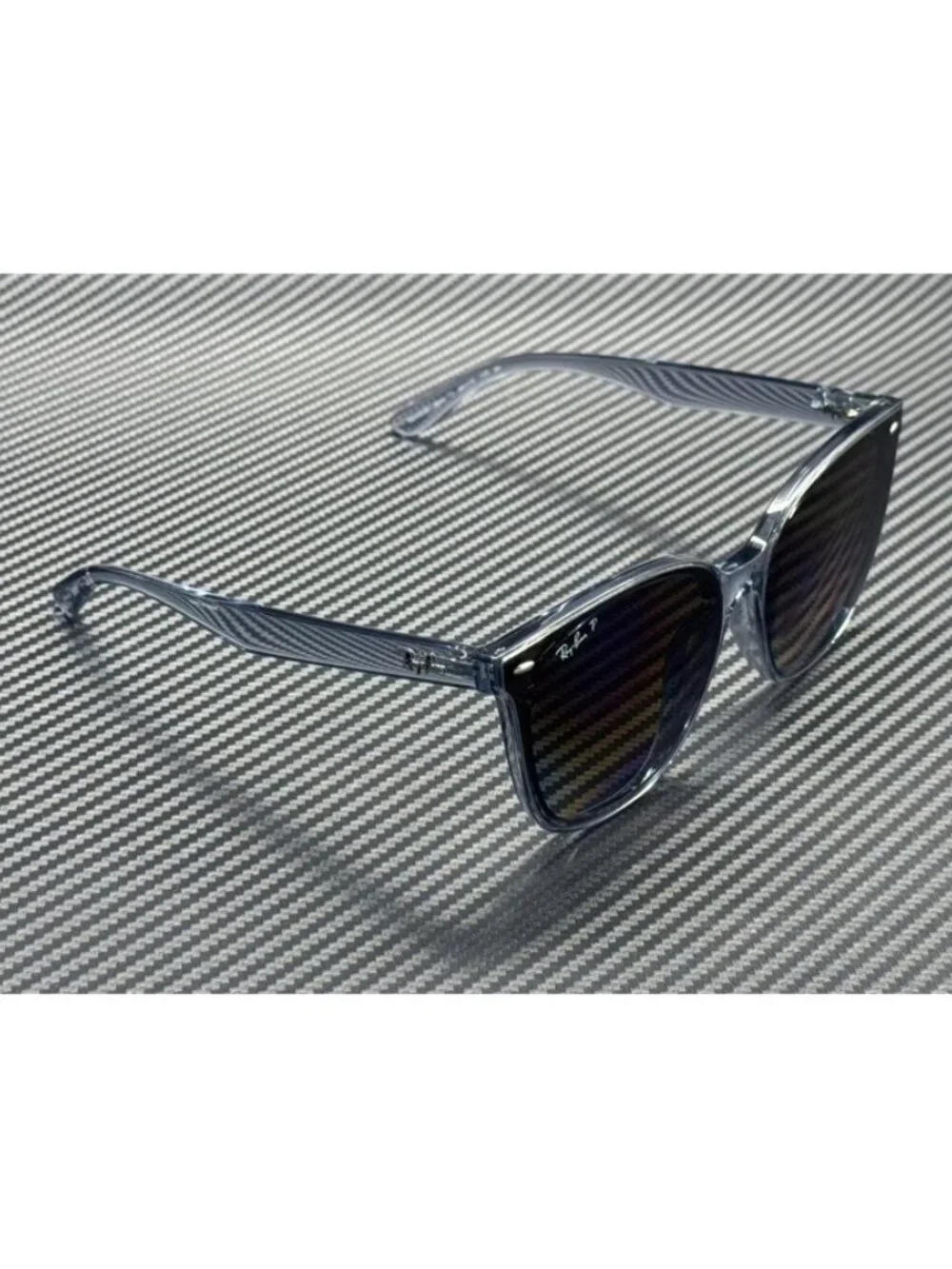 New Ray-Ban Men Transparent Blue Sunglasses 65-15-145